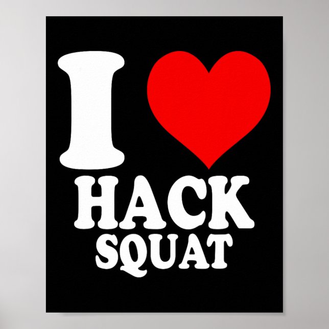 Poster J'adore Hack Squat 1 (Devant)