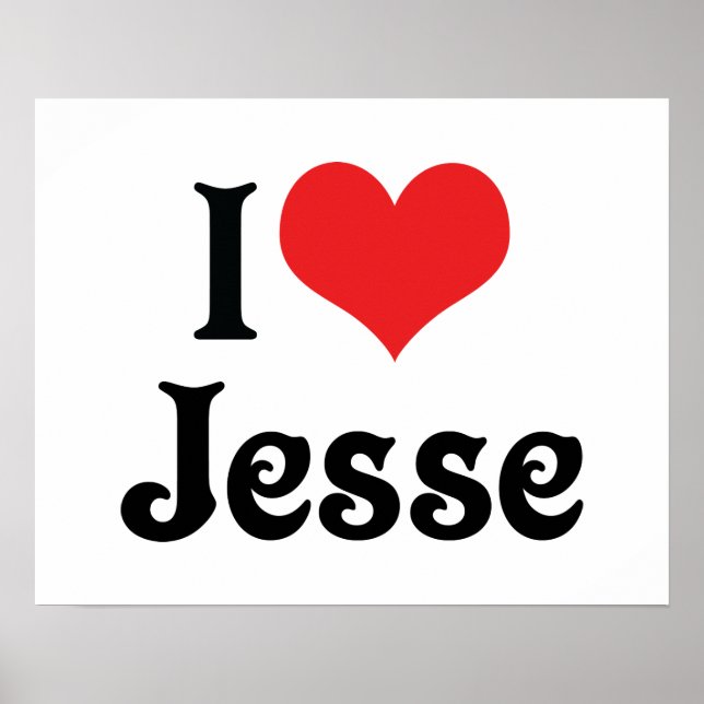 Poster J'adore Jesse (Devant)
