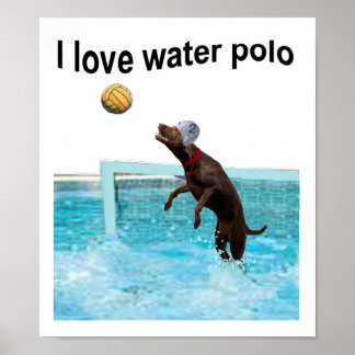 Poster J'adore le water polo