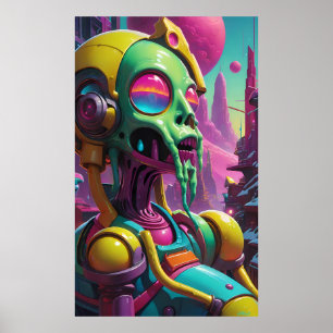 Poster J'adore les bonbons