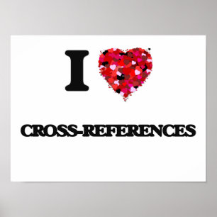 Poster J'adore les références croisées