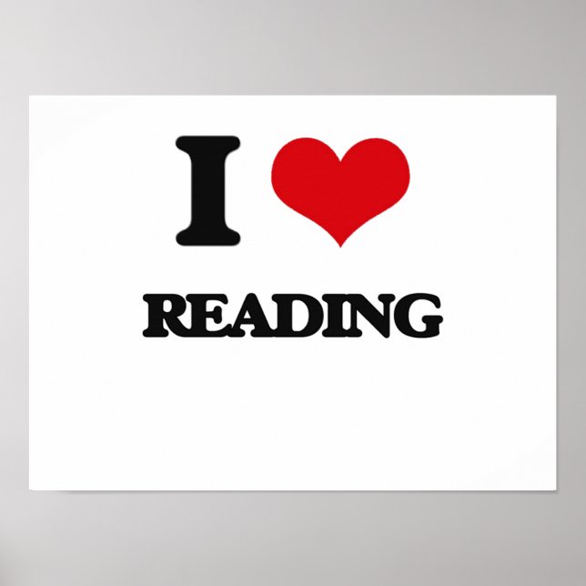 Poster J'adore lire (Devant)