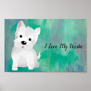 Poster J'adore My Westie