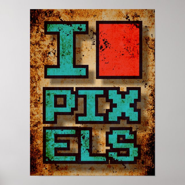 Poster J'adore Pixel (Devant)
