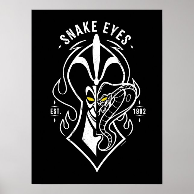 Poster Jafar | Oeil de serpent (Devant)