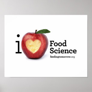 Poster "J'affiche de sciences de l'alimentation de coeur"