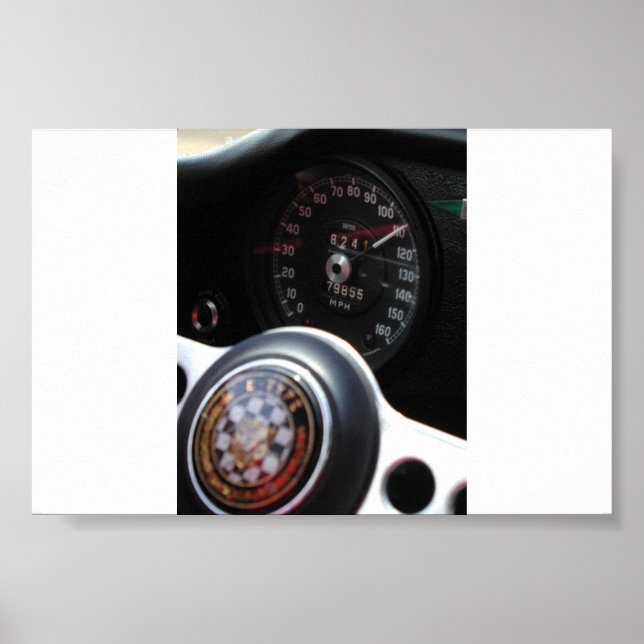 Poster Jaguar À Vitesse (Devant)