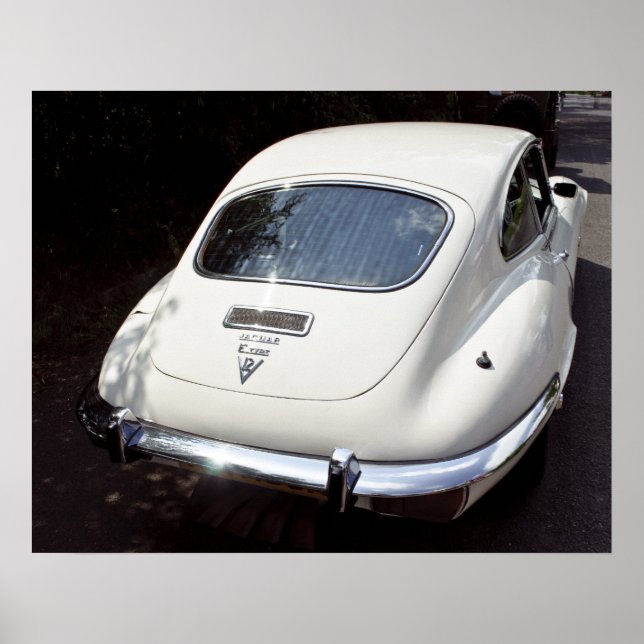 Poster Jaguar de type E (Devant)