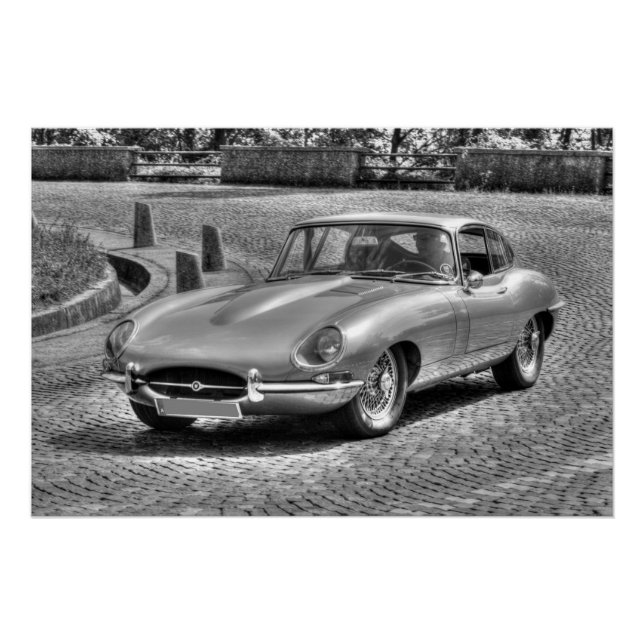 Poster Jaguar E (Devant)