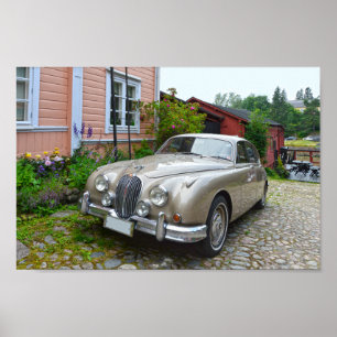 Poster Jaguar Mark 2 à Porvoo, Finlande