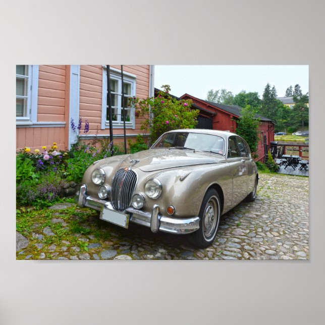 Poster Jaguar Mark 2 à Porvoo, Finlande (Devant)