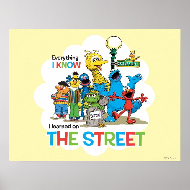 Poster J'ai appris dans la RUE (Devant)