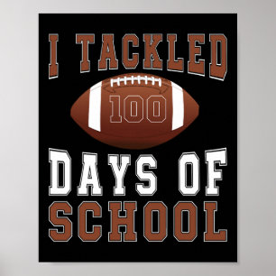 Poster J'Ai Attaqué 100 Jours Football Garçons Enfants 10