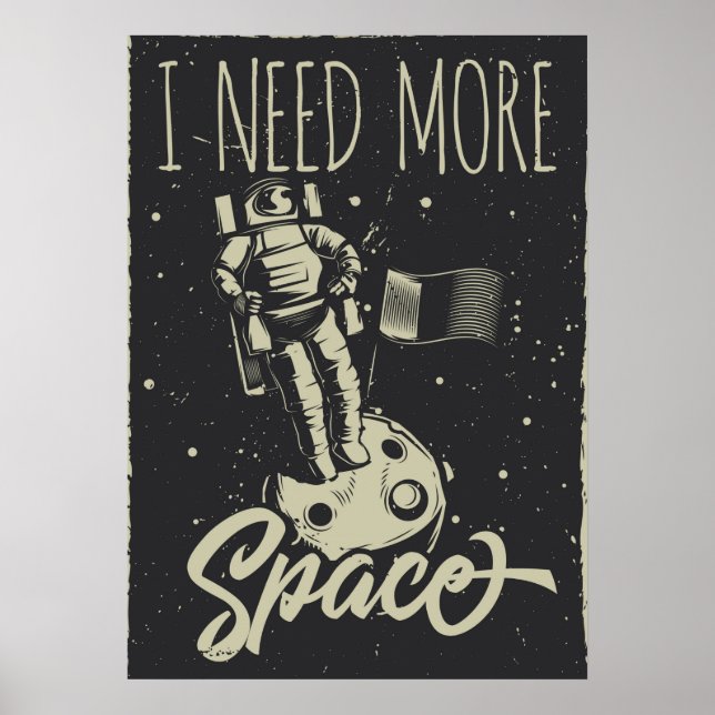 Poster J'Ai Besoin De Plus D'Espace (Devant)