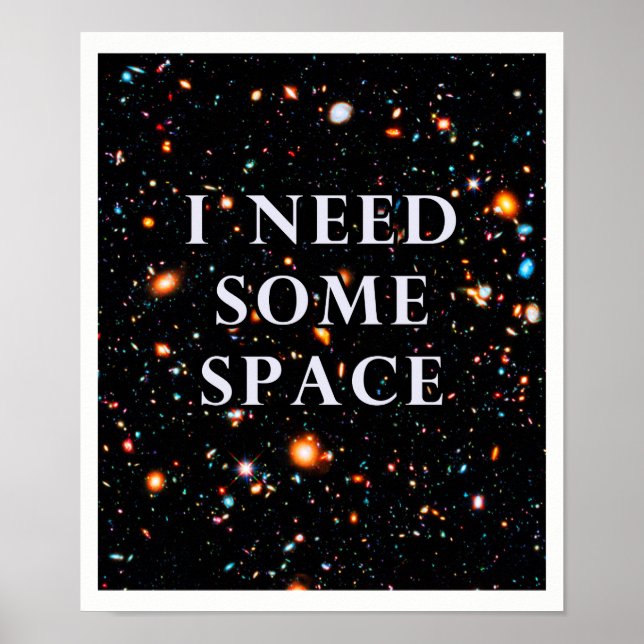 Poster J'Ai Besoin D'Espace (Devant)