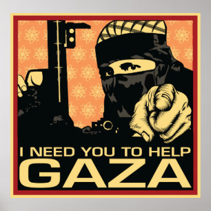 Poster J'Ai Besoin Que Tu Aides Gaza
