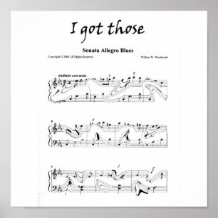Poster J'ai ces "Sonata Allegro Blues"