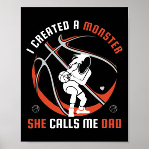 Poster J'Ai Créé Un Monstre Qu'Elle M'Appelle Papa Bysket