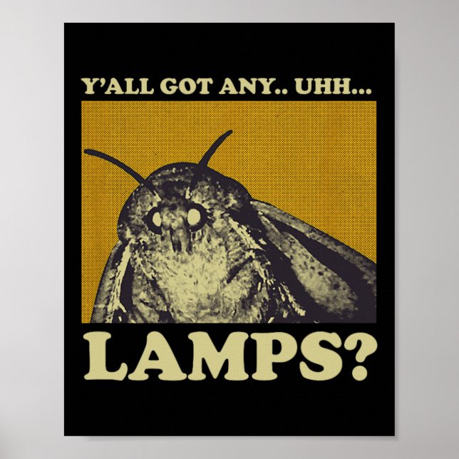 Poster J'Ai Des Lampes, Un Mème D'Insecte De La Mousse (Devant)
