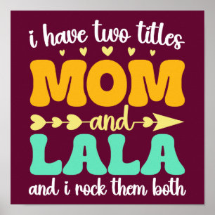 Poster J'Ai Deux Titres Maman Et Lala Et Je Les Frappe To