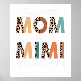 Poster j'ai deux titres maman et mama et je les fais tous
