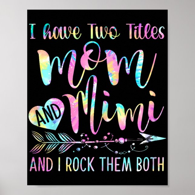 Poster J'Ai Deux Titres Maman Et Mimi Et Je Les Roche Tou (Devant)
