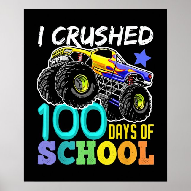 Poster J'ai écrasé 100 jours d'école (Devant)
