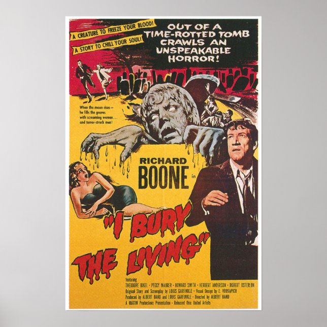 Poster J'Ai Enterré L'Affiche Du Film D'Horreur Vivante (Devant)
