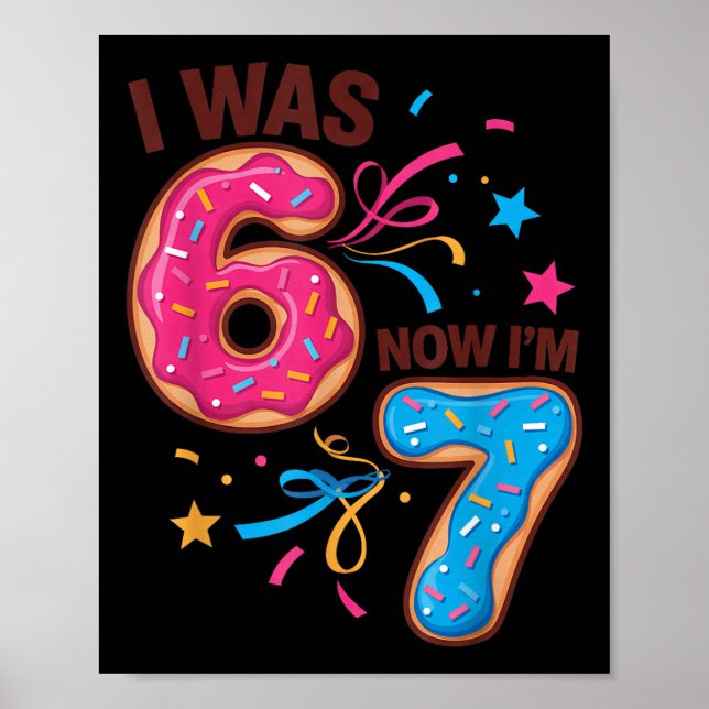 Poster J'ai eu 7 ans pour mon anniversaire J'avais 6 ans  (Devant)