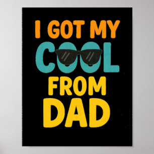 Poster J'ai eu mon Cool de papa - Funny Kids T-Shirt avec