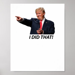 Poster J'Ai Fait Ce Mème Trump
