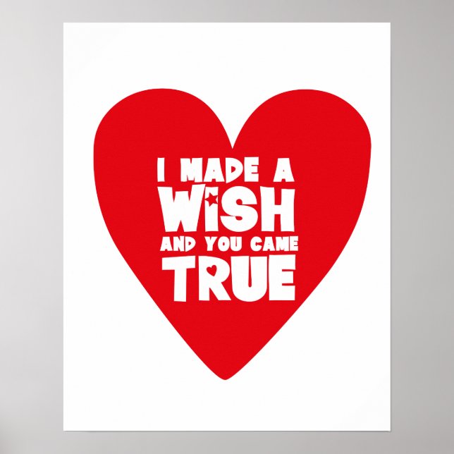Poster J'AI FAIT UN COEUR D'Amour SOUHAITABLE (Devant)