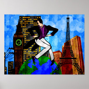 Poster J'Ai Le Monde À Mes Pieds (Fine Art Print)