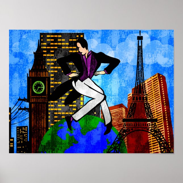 Poster J'Ai Le Monde À Mes Pieds (Fine Art Print) (Devant)