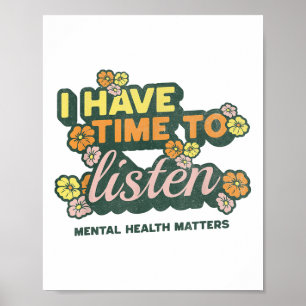 Poster J'ai le temps d'écouter _ Sensibilisation au suici