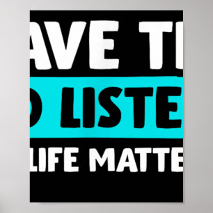 Poster J'ai le temps d'écouter - Sensibilisation au suici