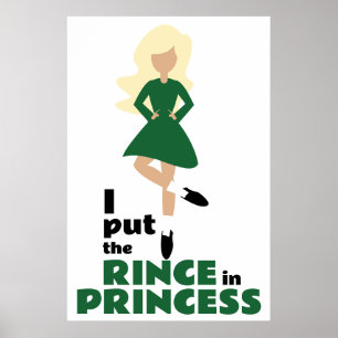 Poster J'ai mis la coing dans la princesse Blond Hair Iri
