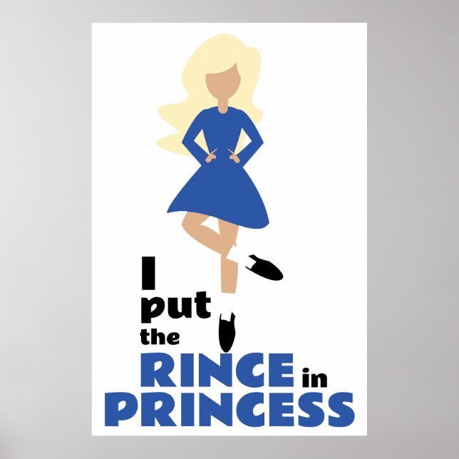Poster J'ai mis la coing dans la princesse Blond Hair Iri (Devant)