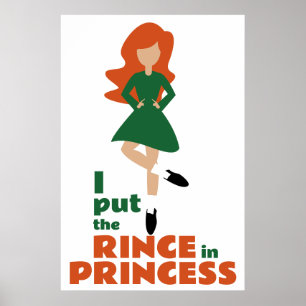 Poster J'ai mis le coing dans la princesse Red Hair Iri