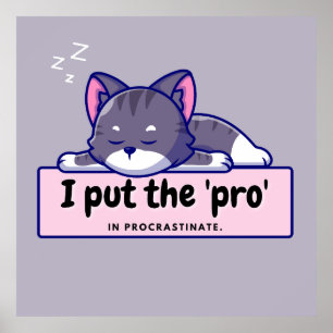 Poster J'ai mis le 'pro' dans : Hilarious Writer's Comic 