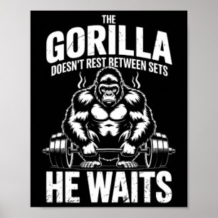 Poster J'Ai Obtenu Ce Gorilla En Moi Gros Phase Gym Entra
