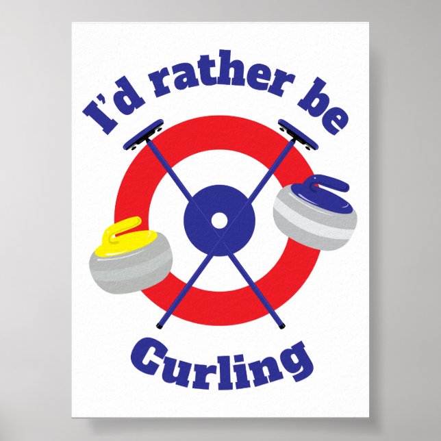 Poster J'Ai Plutôt Le Curling (Devant)
