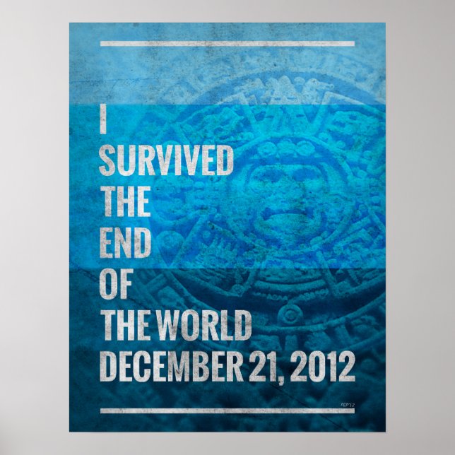 Poster J'ai survécu à la fin du monde (Devant)