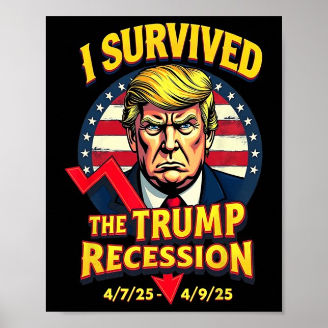 Poster J'Ai Survécu À La Récession Billionnaire 4725-4925 (Devant)