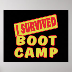 POSTER J'AI SURVÉCU AU CAMP D'ENTRAÎNEMENT