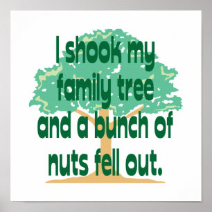 Poster J'Ai Tiré Mon Arbre Familial