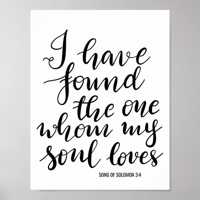 Poster J'Ai Trouvé Le Seul Panneau Mariage manuscrit (Devant)