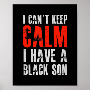 Poster J'Ai Un Cadeau Fils Noir Pour Frican Maman Papa (1