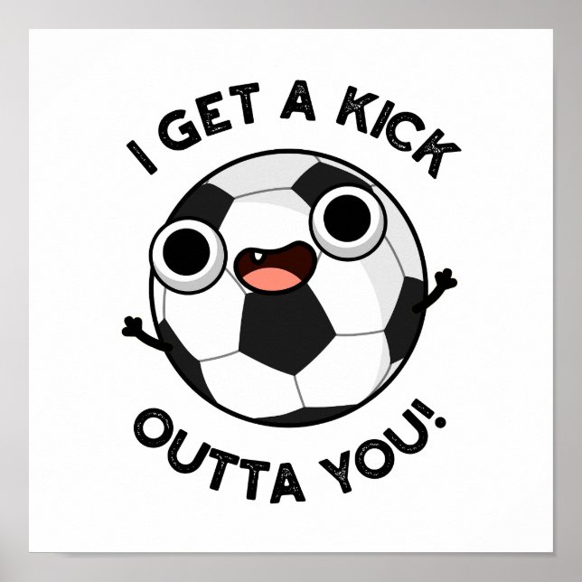 Poster J'Ai Un Fick Outta Tu Drôle Pun De Football (Devant)