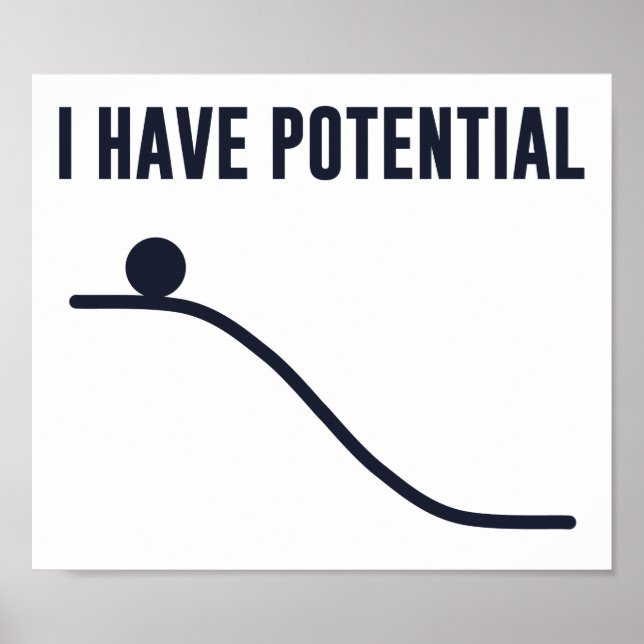 Poster J'Ai Une Énergie Potentielle (Devant)